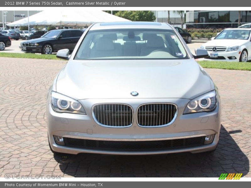 Cashmere Silver Metallic / Oyster 2012 BMW 7 Series 750i Sedan