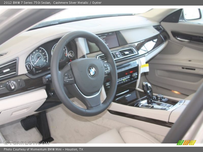 Cashmere Silver Metallic / Oyster 2012 BMW 7 Series 750i Sedan