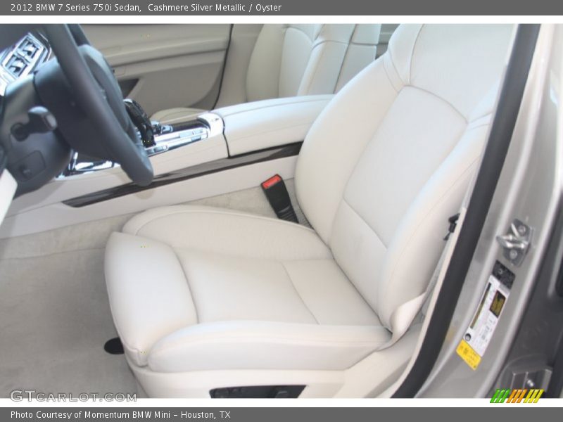Cashmere Silver Metallic / Oyster 2012 BMW 7 Series 750i Sedan