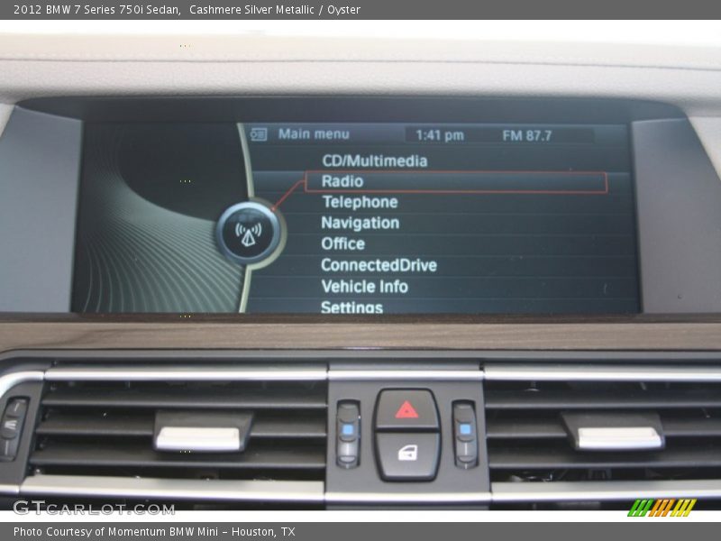 Cashmere Silver Metallic / Oyster 2012 BMW 7 Series 750i Sedan