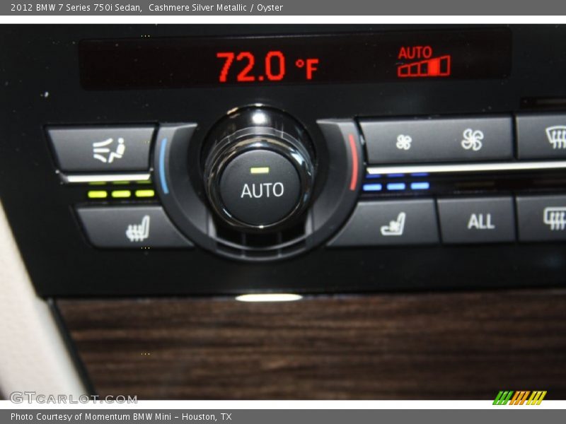 Cashmere Silver Metallic / Oyster 2012 BMW 7 Series 750i Sedan