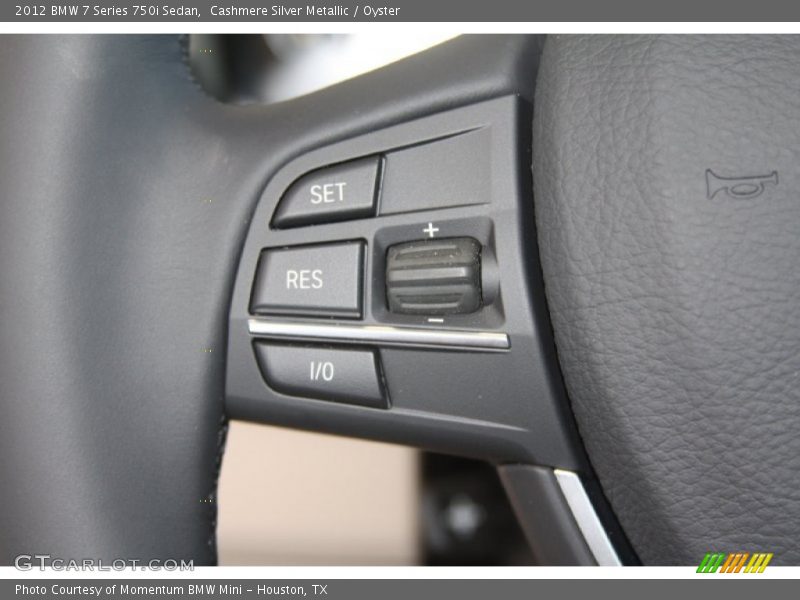 Cashmere Silver Metallic / Oyster 2012 BMW 7 Series 750i Sedan