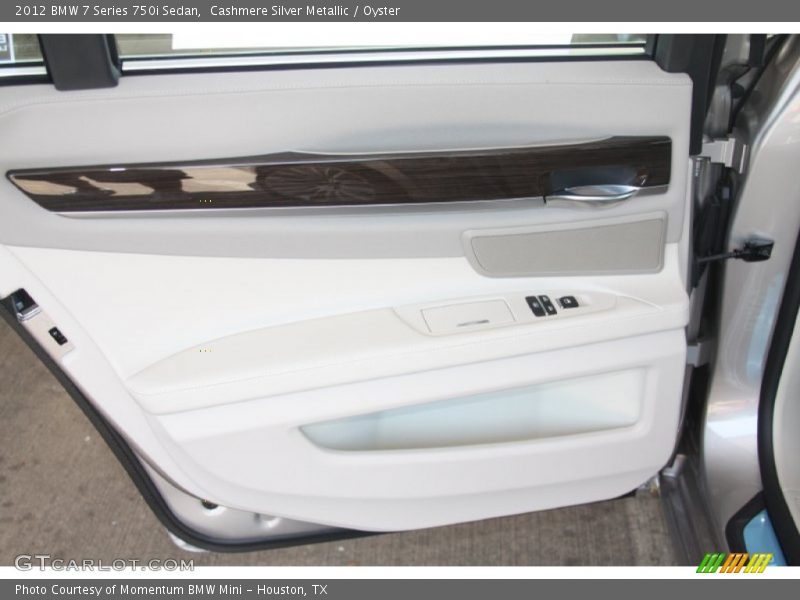 Cashmere Silver Metallic / Oyster 2012 BMW 7 Series 750i Sedan