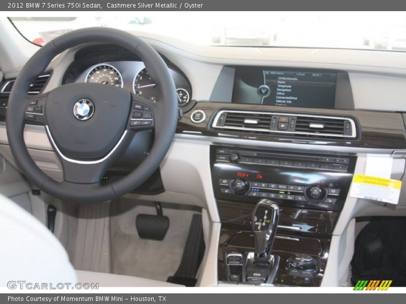 Cashmere Silver Metallic / Oyster 2012 BMW 7 Series 750i Sedan