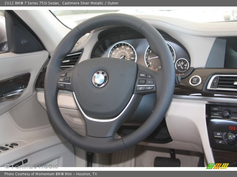 Cashmere Silver Metallic / Oyster 2012 BMW 7 Series 750i Sedan