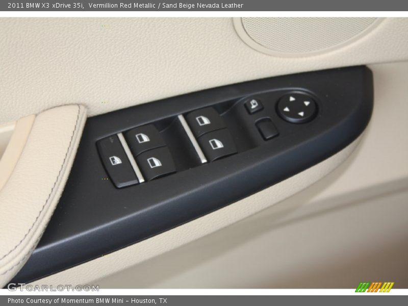Vermillion Red Metallic / Sand Beige Nevada Leather 2011 BMW X3 xDrive 35i