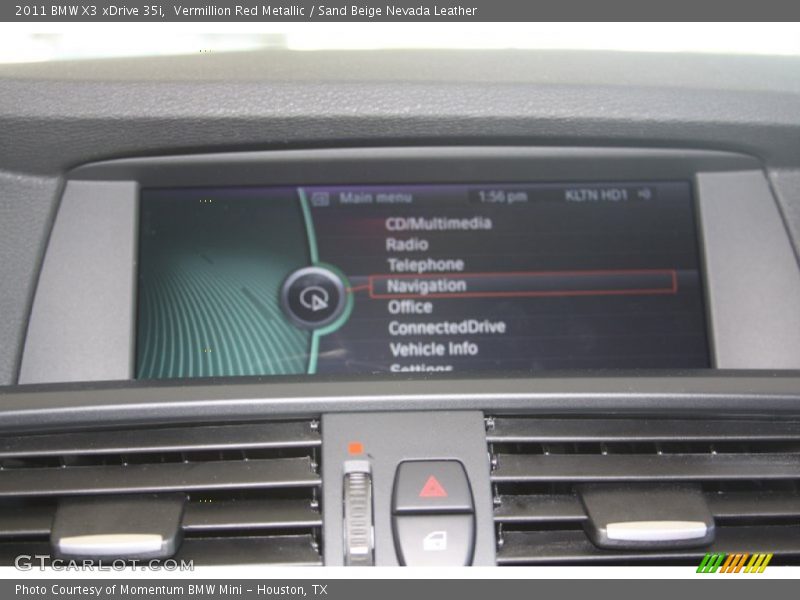 Vermillion Red Metallic / Sand Beige Nevada Leather 2011 BMW X3 xDrive 35i