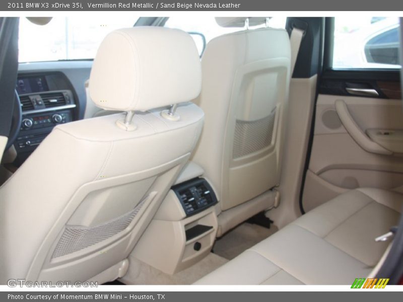 Vermillion Red Metallic / Sand Beige Nevada Leather 2011 BMW X3 xDrive 35i