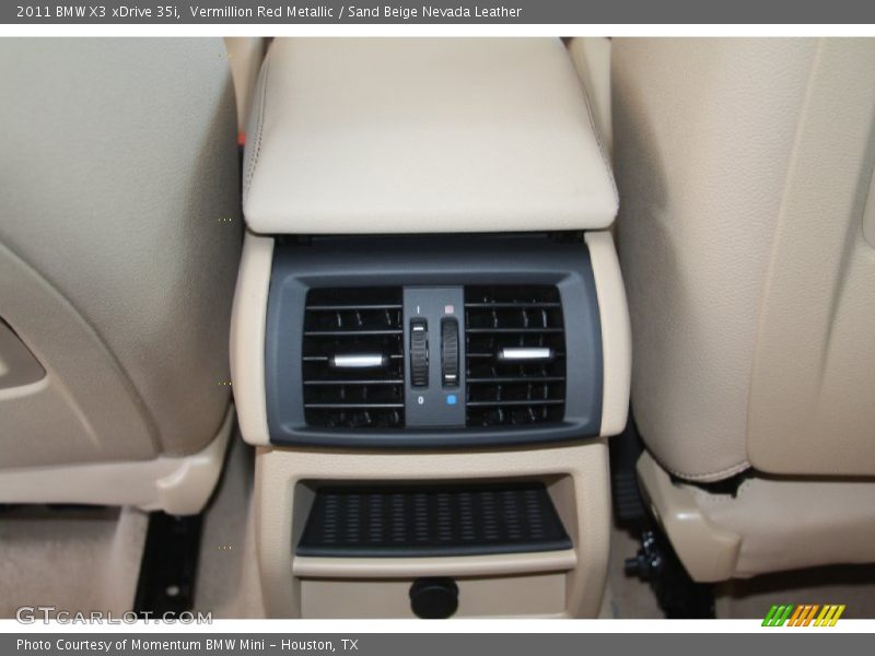 Vermillion Red Metallic / Sand Beige Nevada Leather 2011 BMW X3 xDrive 35i