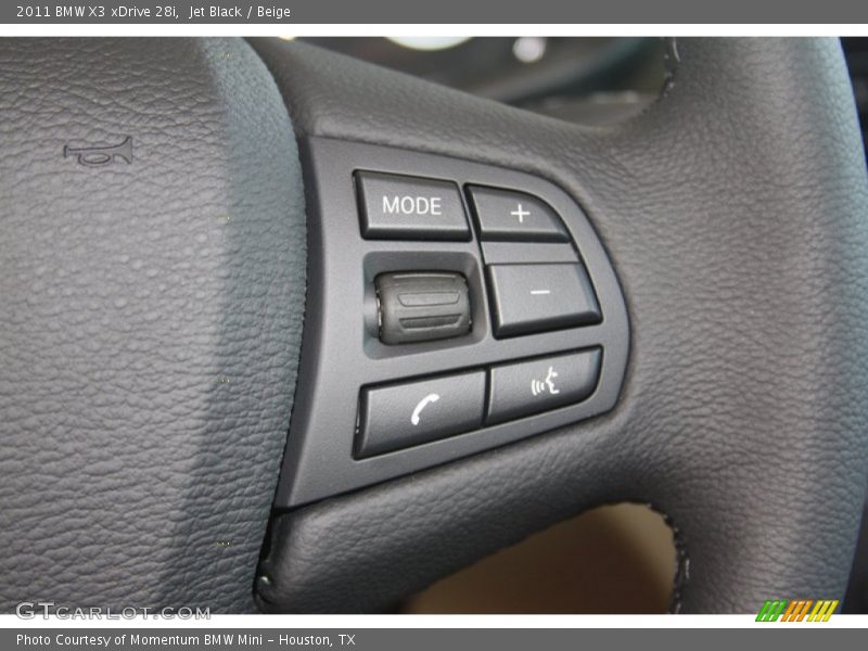 Jet Black / Beige 2011 BMW X3 xDrive 28i