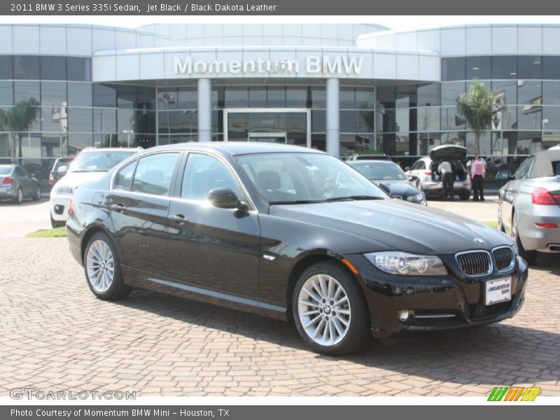 Jet Black / Black Dakota Leather 2011 BMW 3 Series 335i Sedan