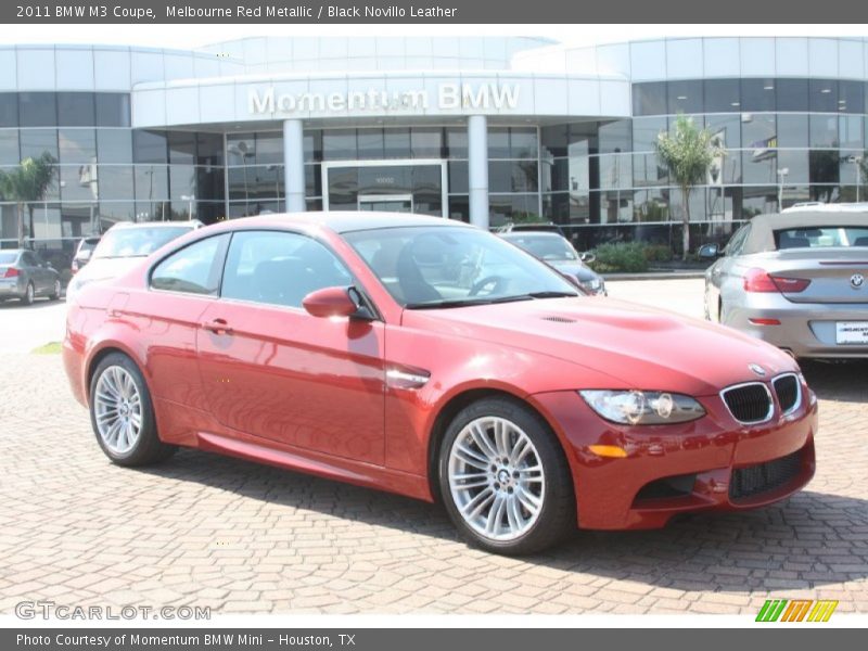 Melbourne Red Metallic / Black Novillo Leather 2011 BMW M3 Coupe
