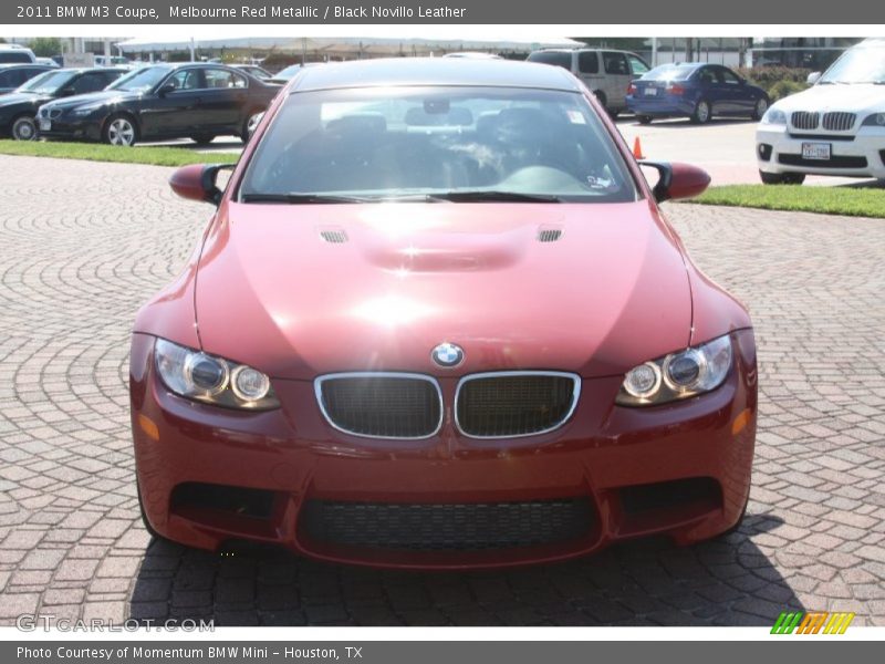 Melbourne Red Metallic / Black Novillo Leather 2011 BMW M3 Coupe