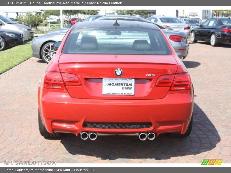 Melbourne Red Metallic / Black Novillo Leather 2011 BMW M3 Coupe