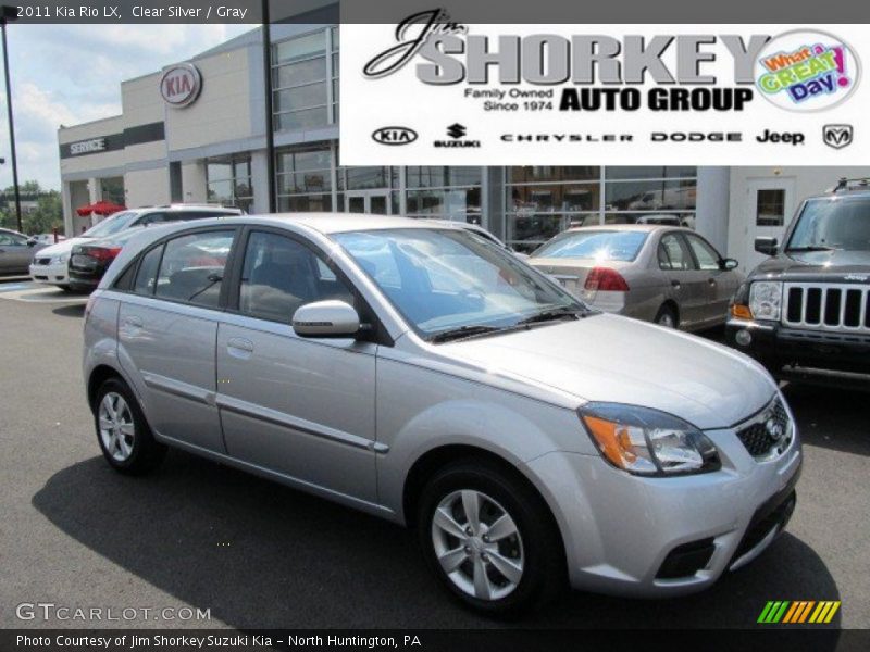 Clear Silver / Gray 2011 Kia Rio LX
