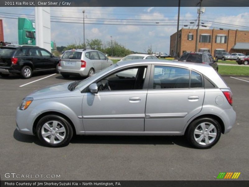 Clear Silver / Gray 2011 Kia Rio LX