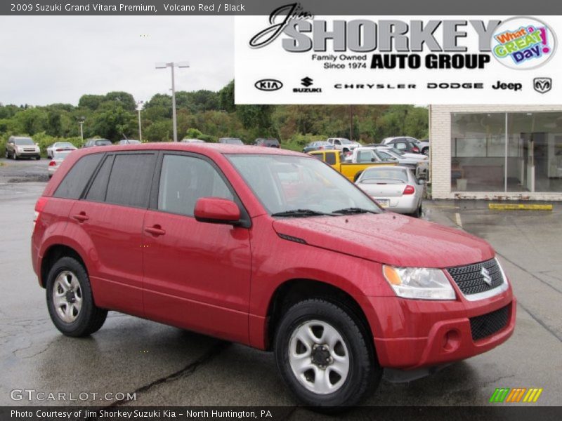 Volcano Red / Black 2009 Suzuki Grand Vitara Premium