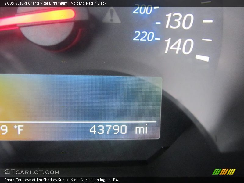 Volcano Red / Black 2009 Suzuki Grand Vitara Premium