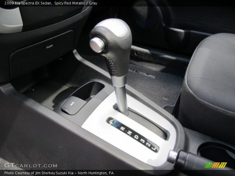 Spicy Red Metallic / Gray 2009 Kia Spectra EX Sedan