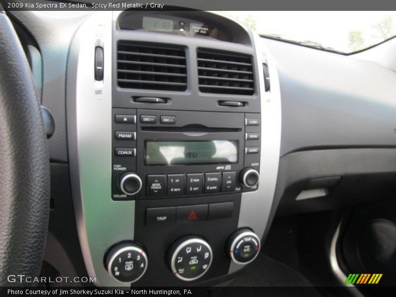 Spicy Red Metallic / Gray 2009 Kia Spectra EX Sedan