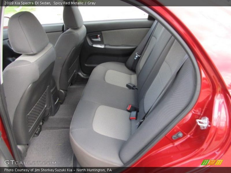 Spicy Red Metallic / Gray 2009 Kia Spectra EX Sedan