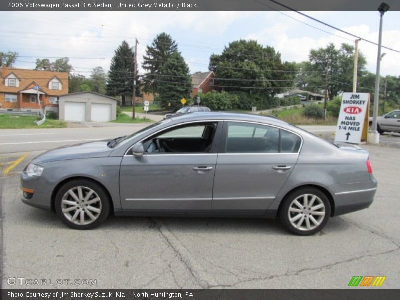 United Grey Metallic / Black 2006 Volkswagen Passat 3.6 Sedan