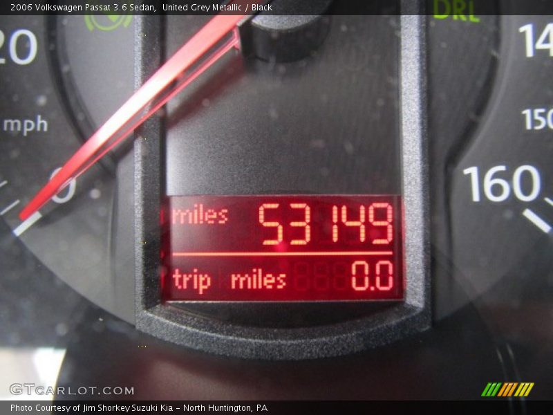 United Grey Metallic / Black 2006 Volkswagen Passat 3.6 Sedan