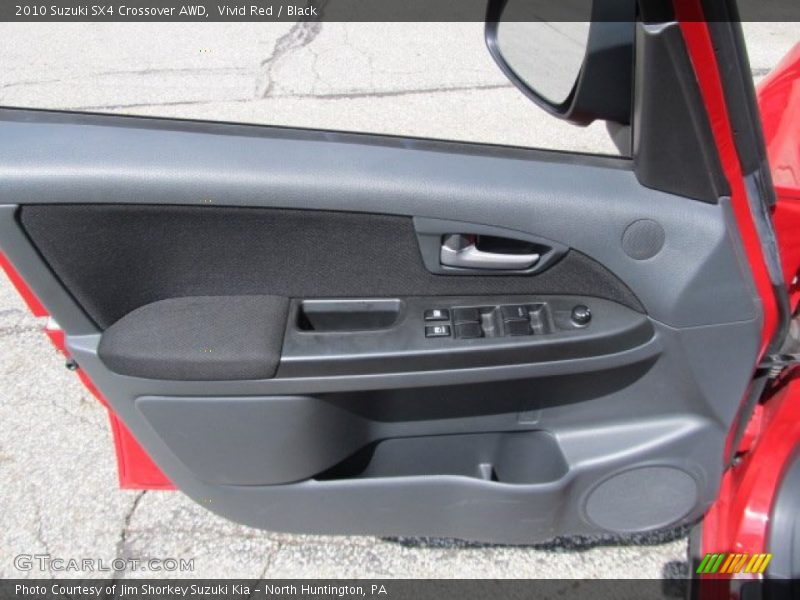 Vivid Red / Black 2010 Suzuki SX4 Crossover AWD