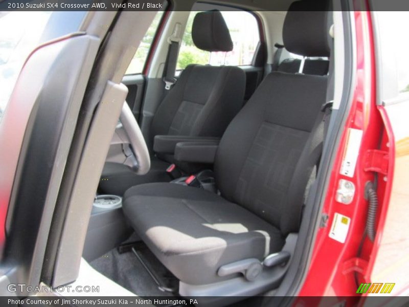 Vivid Red / Black 2010 Suzuki SX4 Crossover AWD