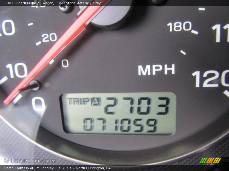 Silver Stone Metallic / Gray 2003 Subaru Legacy L Wagon