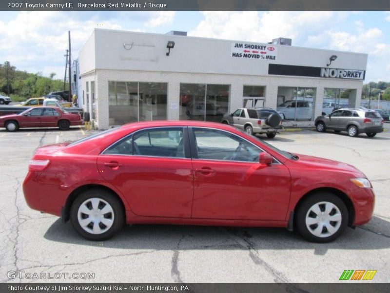 Barcelona Red Metallic / Bisque 2007 Toyota Camry LE