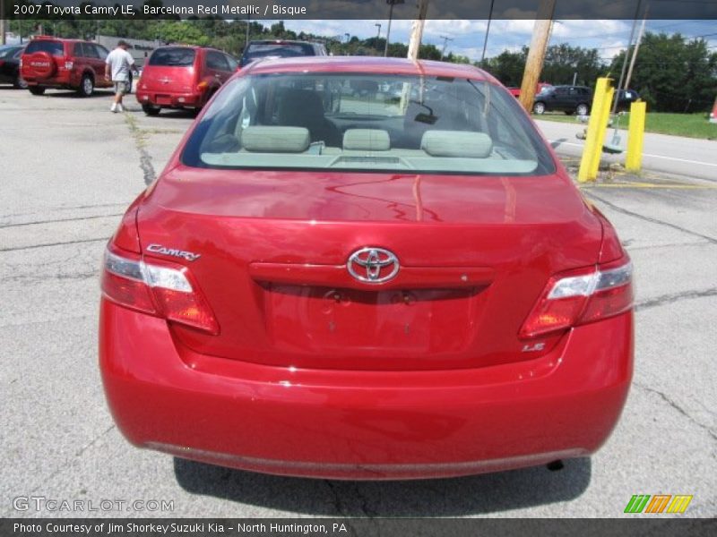 Barcelona Red Metallic / Bisque 2007 Toyota Camry LE