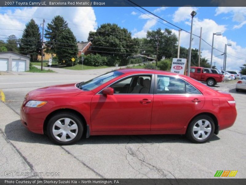 Barcelona Red Metallic / Bisque 2007 Toyota Camry LE