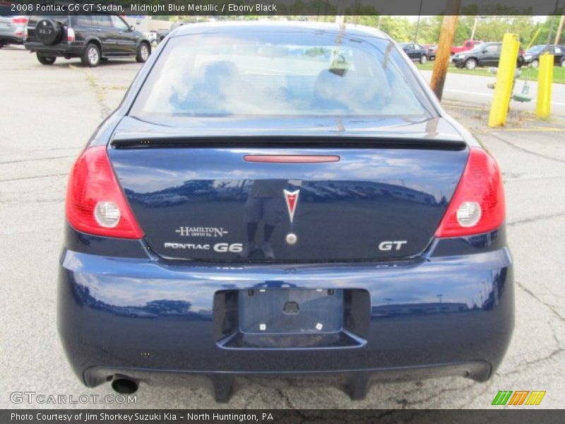 Midnight Blue Metallic / Ebony Black 2008 Pontiac G6 GT Sedan