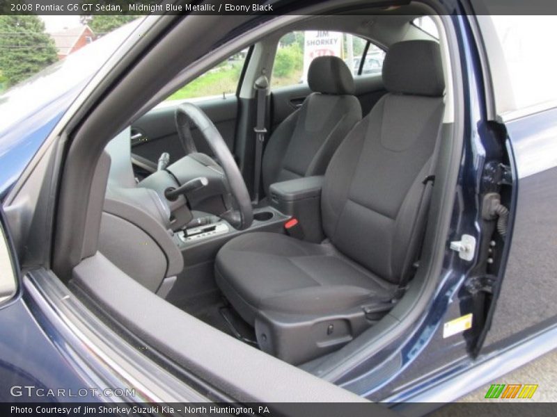 Midnight Blue Metallic / Ebony Black 2008 Pontiac G6 GT Sedan