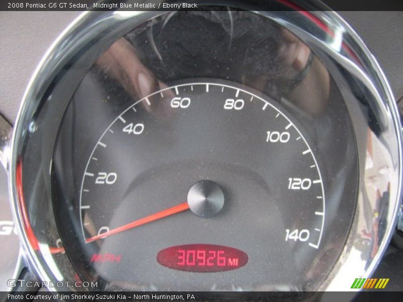 Midnight Blue Metallic / Ebony Black 2008 Pontiac G6 GT Sedan