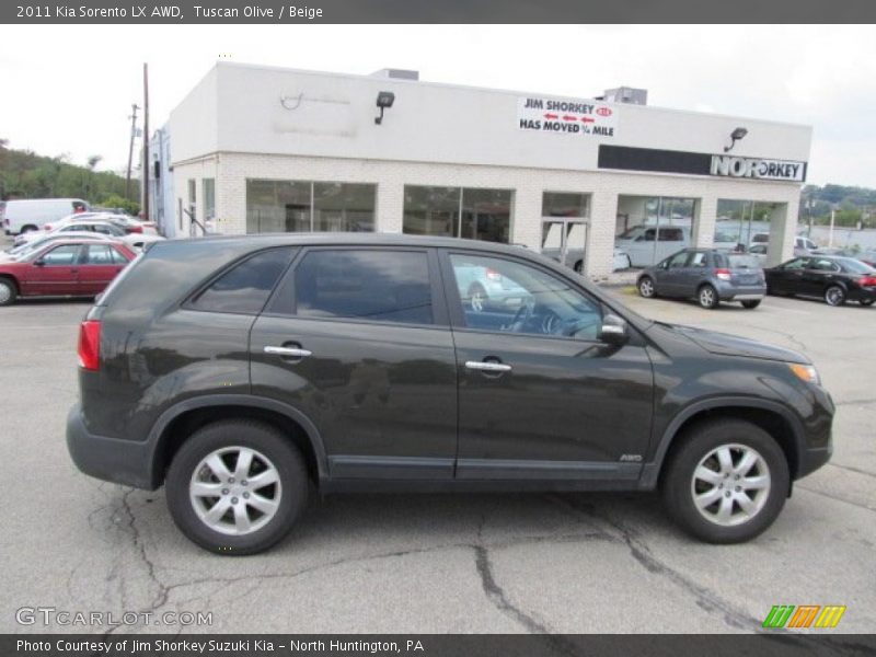 Tuscan Olive / Beige 2011 Kia Sorento LX AWD