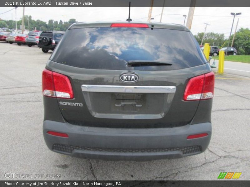 Tuscan Olive / Beige 2011 Kia Sorento LX AWD