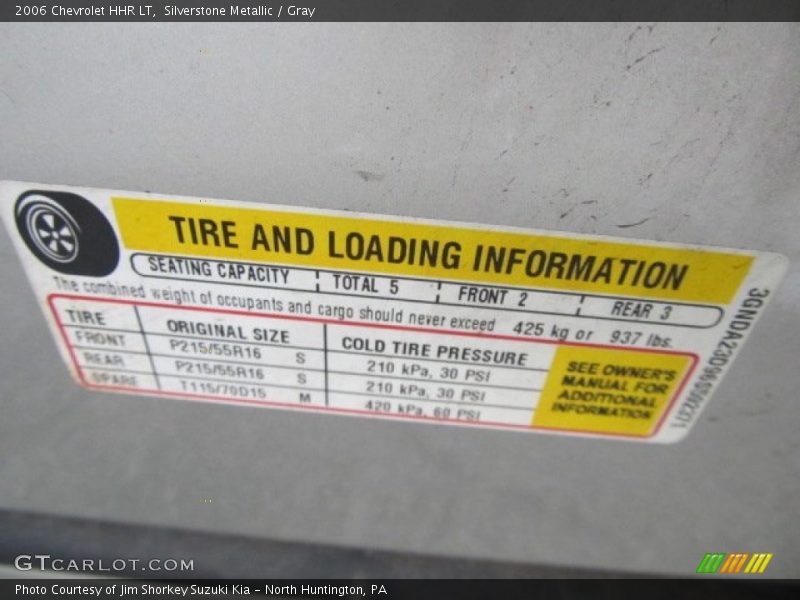 Silverstone Metallic / Gray 2006 Chevrolet HHR LT