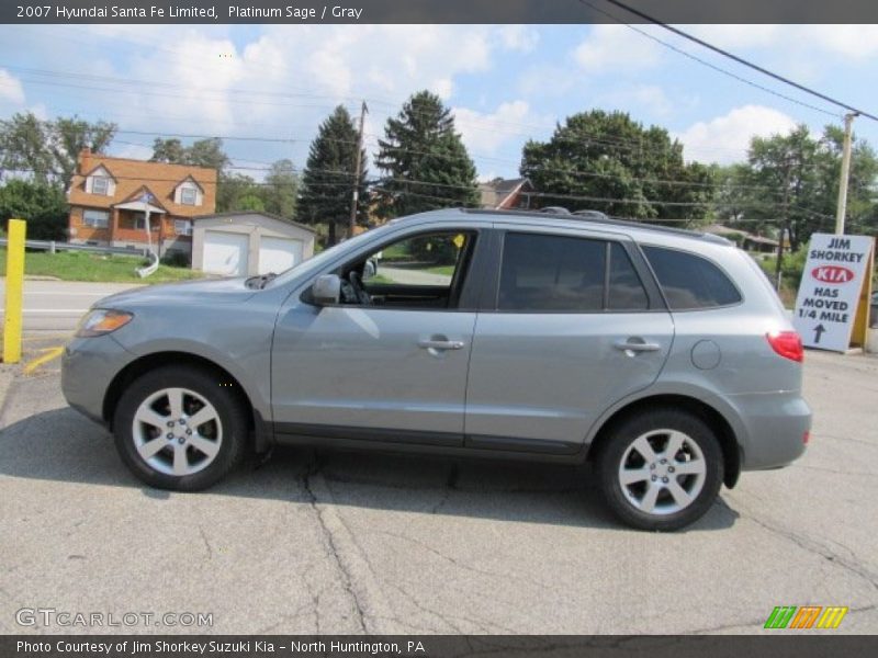 Platinum Sage / Gray 2007 Hyundai Santa Fe Limited