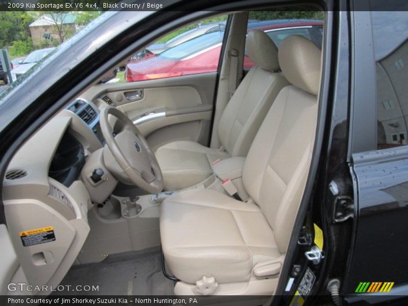Black Cherry / Beige 2009 Kia Sportage EX V6 4x4