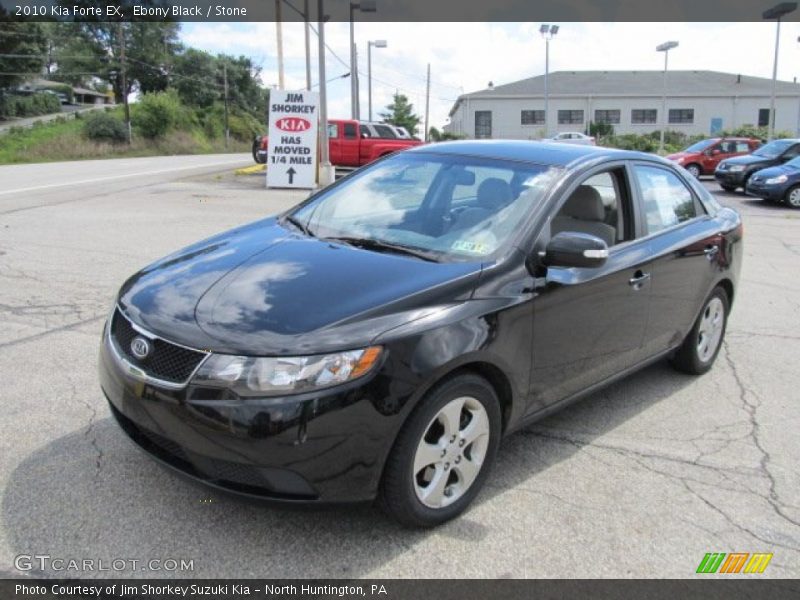 Ebony Black / Stone 2010 Kia Forte EX