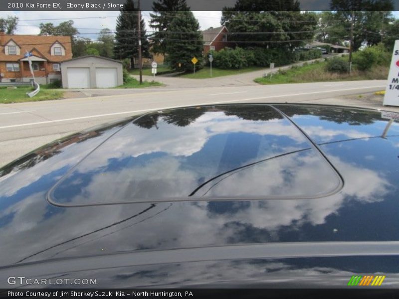 Ebony Black / Stone 2010 Kia Forte EX