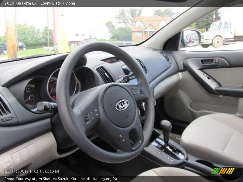Ebony Black / Stone 2010 Kia Forte EX