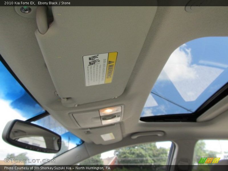 Ebony Black / Stone 2010 Kia Forte EX