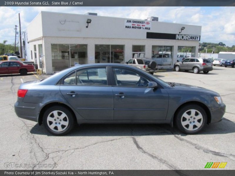 Slate Blue / Camel 2009 Hyundai Sonata GLS