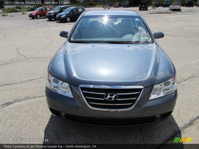 Slate Blue / Camel 2009 Hyundai Sonata GLS