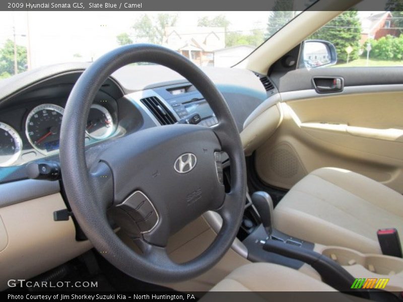 Slate Blue / Camel 2009 Hyundai Sonata GLS