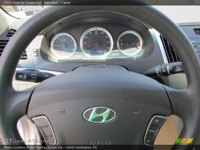 Slate Blue / Camel 2009 Hyundai Sonata GLS