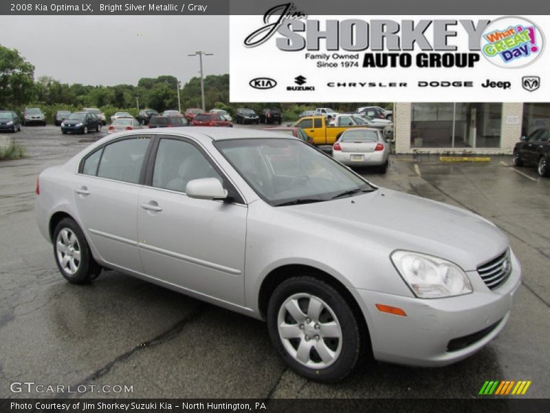 Bright Silver Metallic / Gray 2008 Kia Optima LX